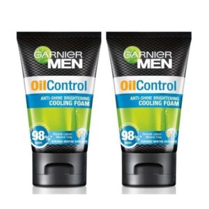 Garnier Men Turbolight Oil Control Cooling Facial Foam Skin Care [Twin Pack/ 100 mL]