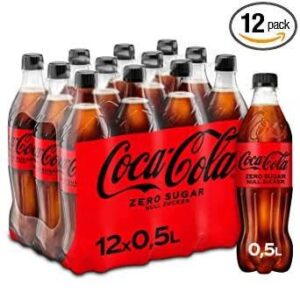 Coca Cola Zero Sugar Pet 390ml 1 dus / Karton isi 12 Botol