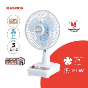 Maspion F-15DA Desk Fan 6in-Kipas Angin-Kipas Angin Meja-Kipas-Maspion-New Arrival-Pendingin Ruangan-Original-Garansi Resmi